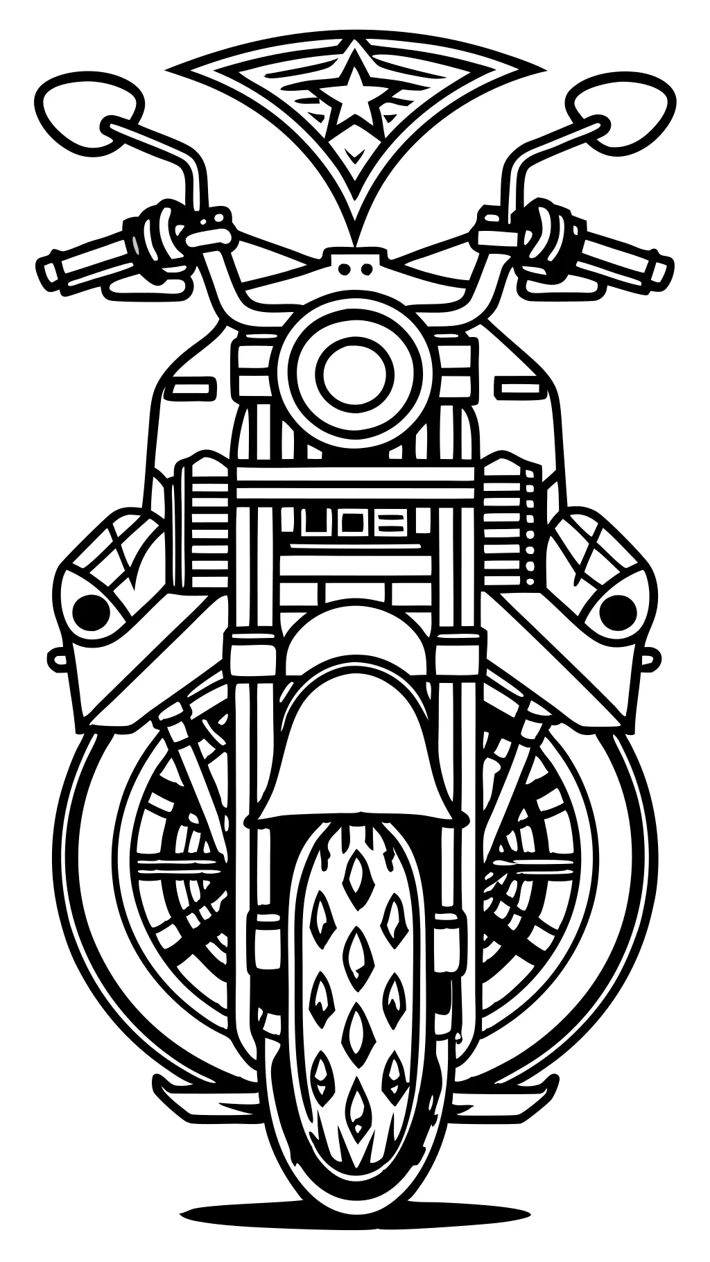 coloriages de moto